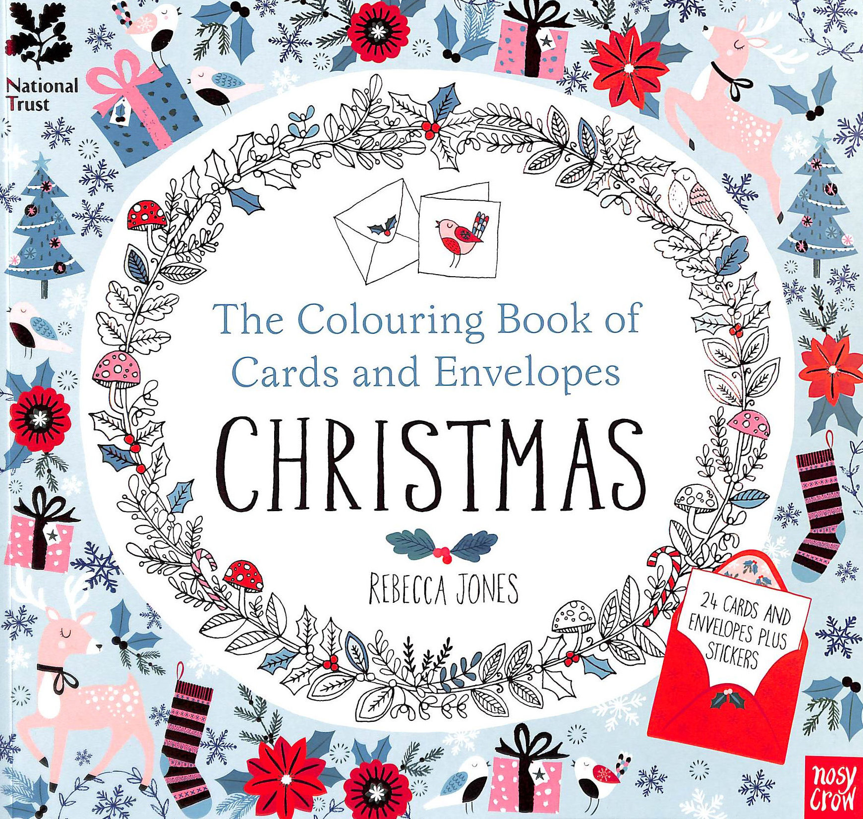 National Trust: The Colouring Book of Cards and Envelopes - Christmas (Colouring Cards and Envelopes Series)