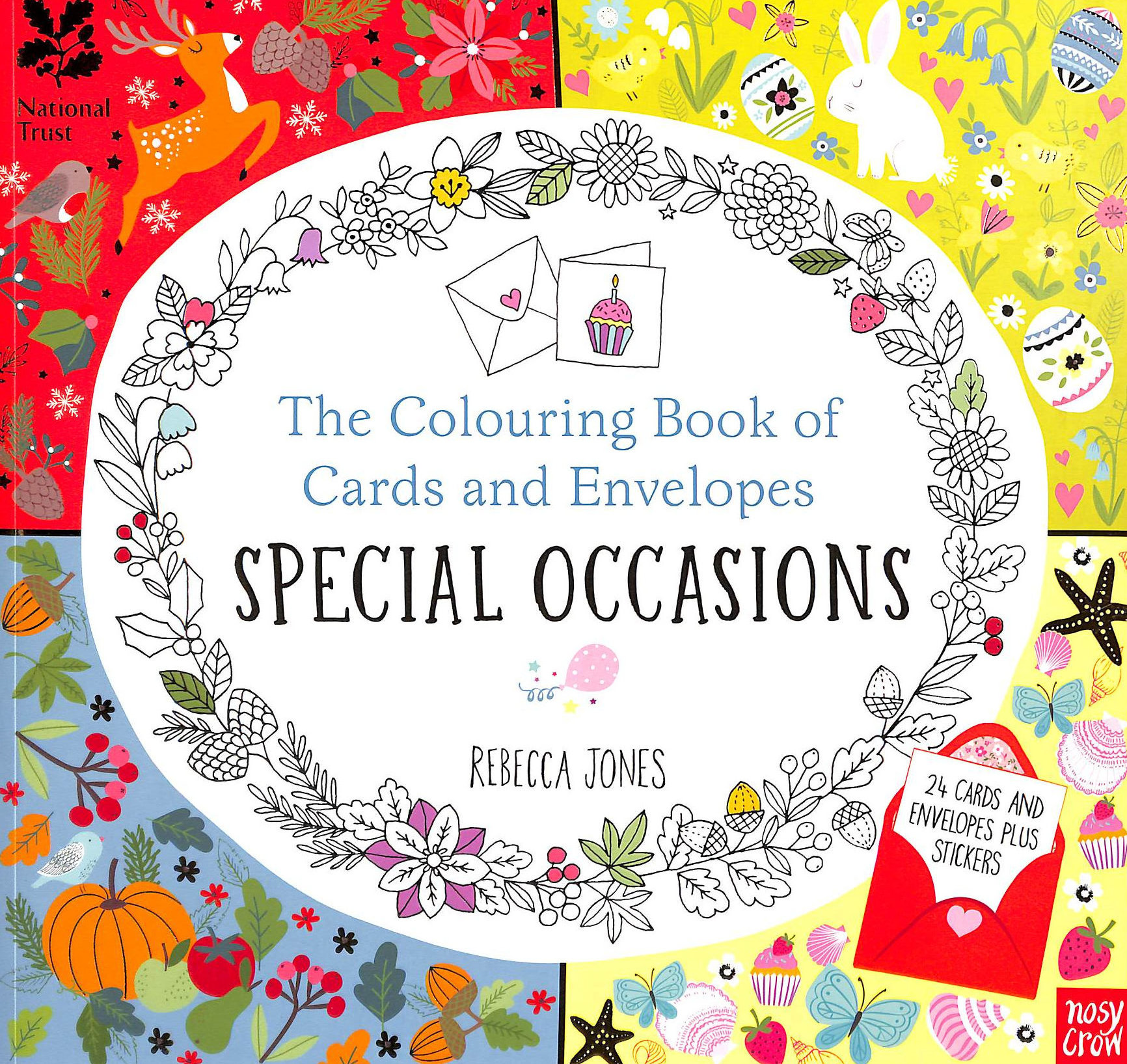 National Trust: The Colouring Book of Cards and Envelopes: Special Occasions (Colouring Cards and Envelopes Series)