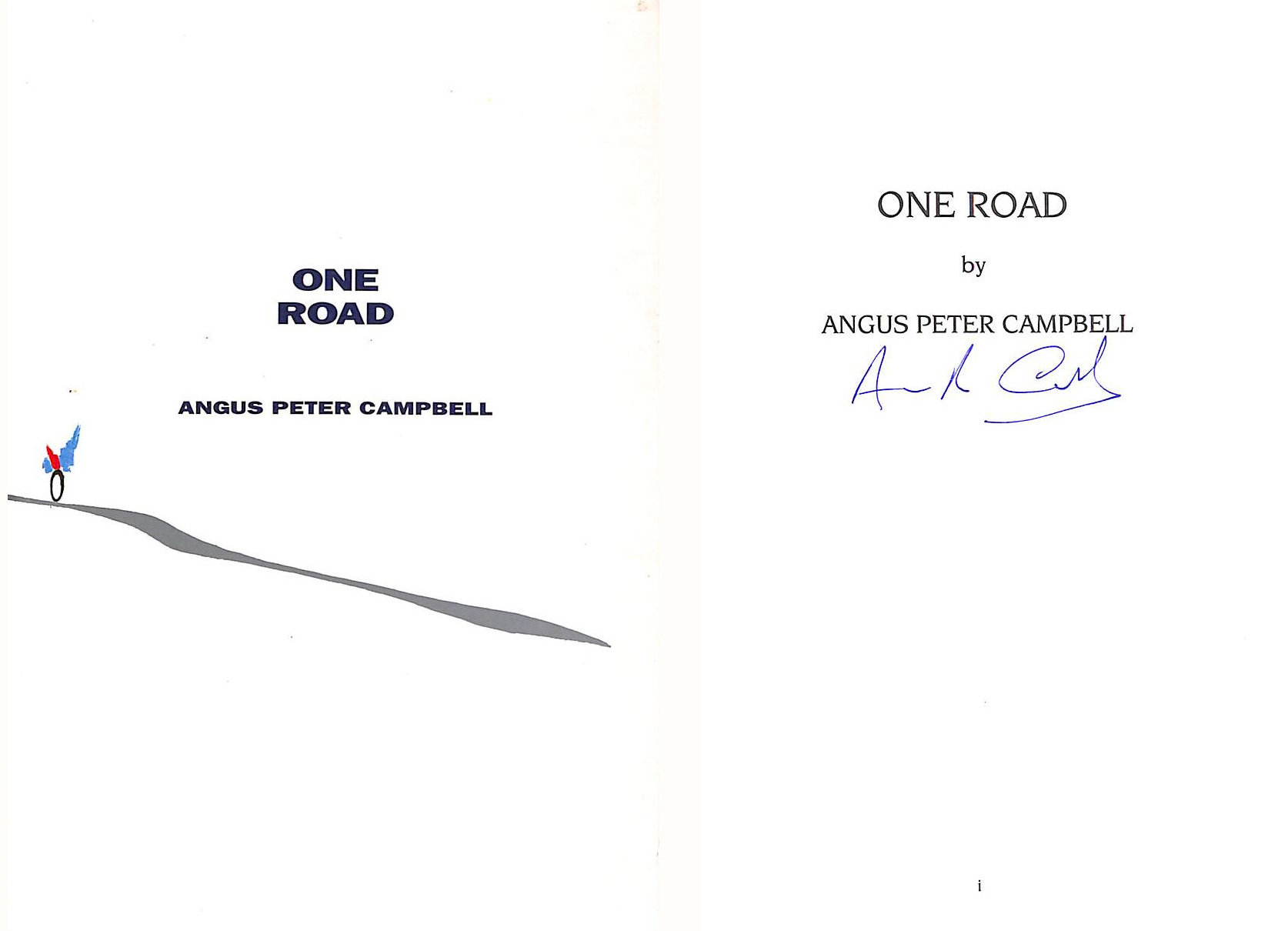One Road, Signed by the author