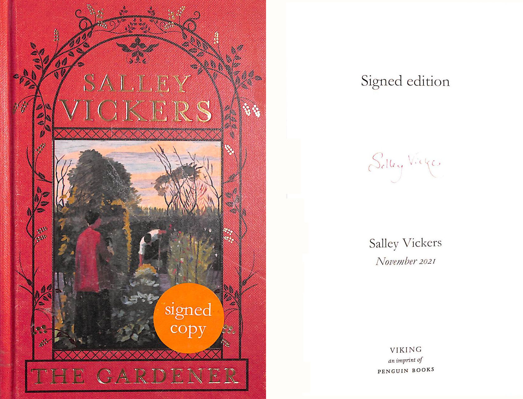 The Gardener, Signed by the author