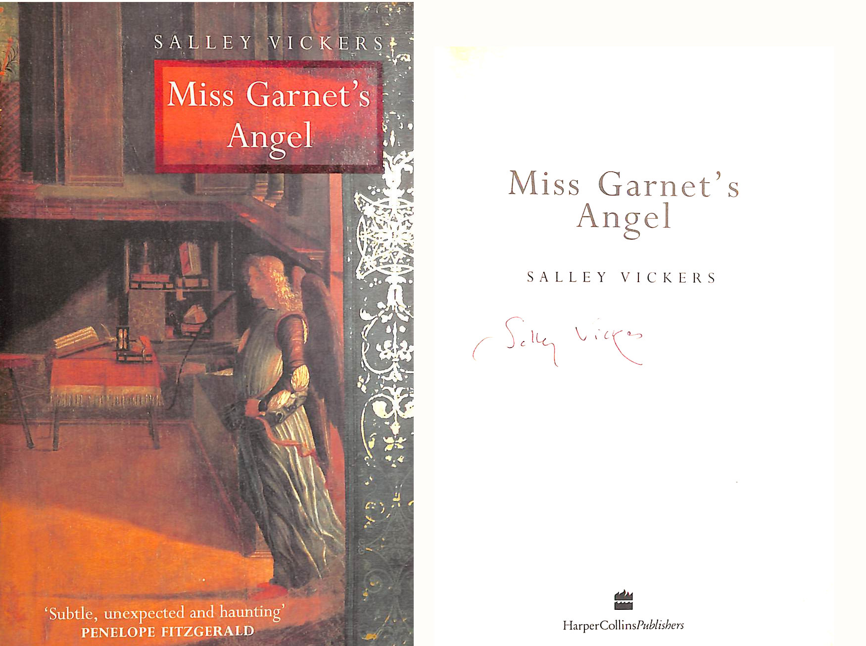 Miss Garnets Angel, Signed by the author