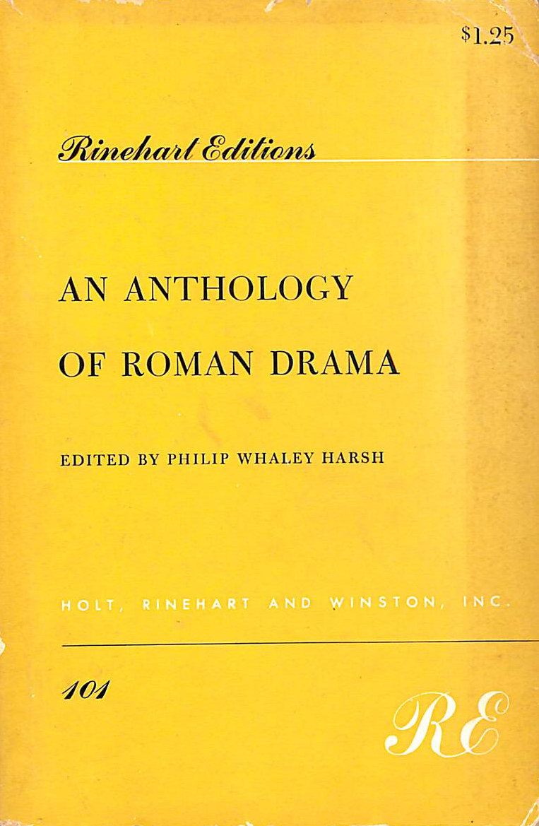 An Anthology Of Roman Drama