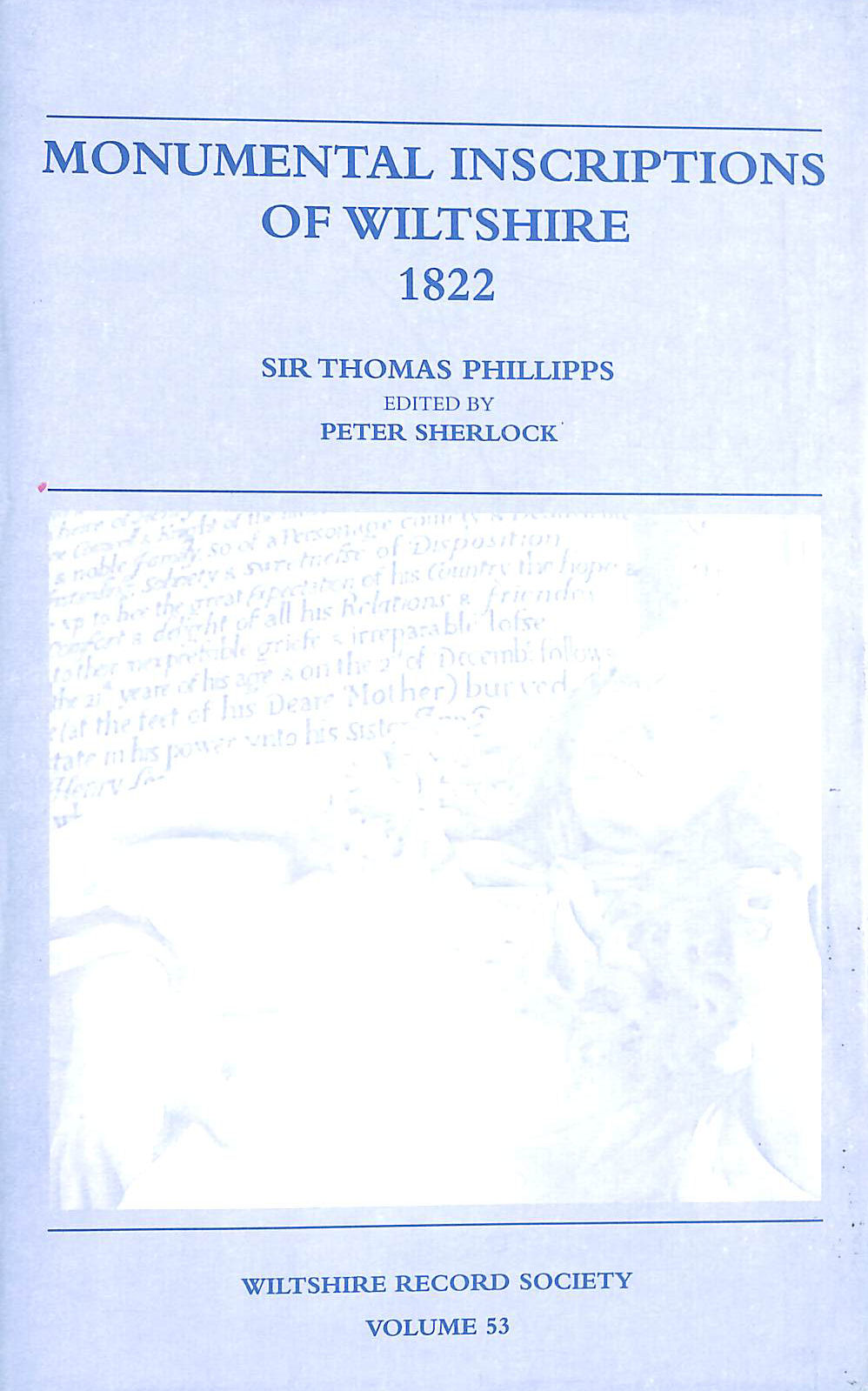 Monumental Inscriptions of Wiltshire