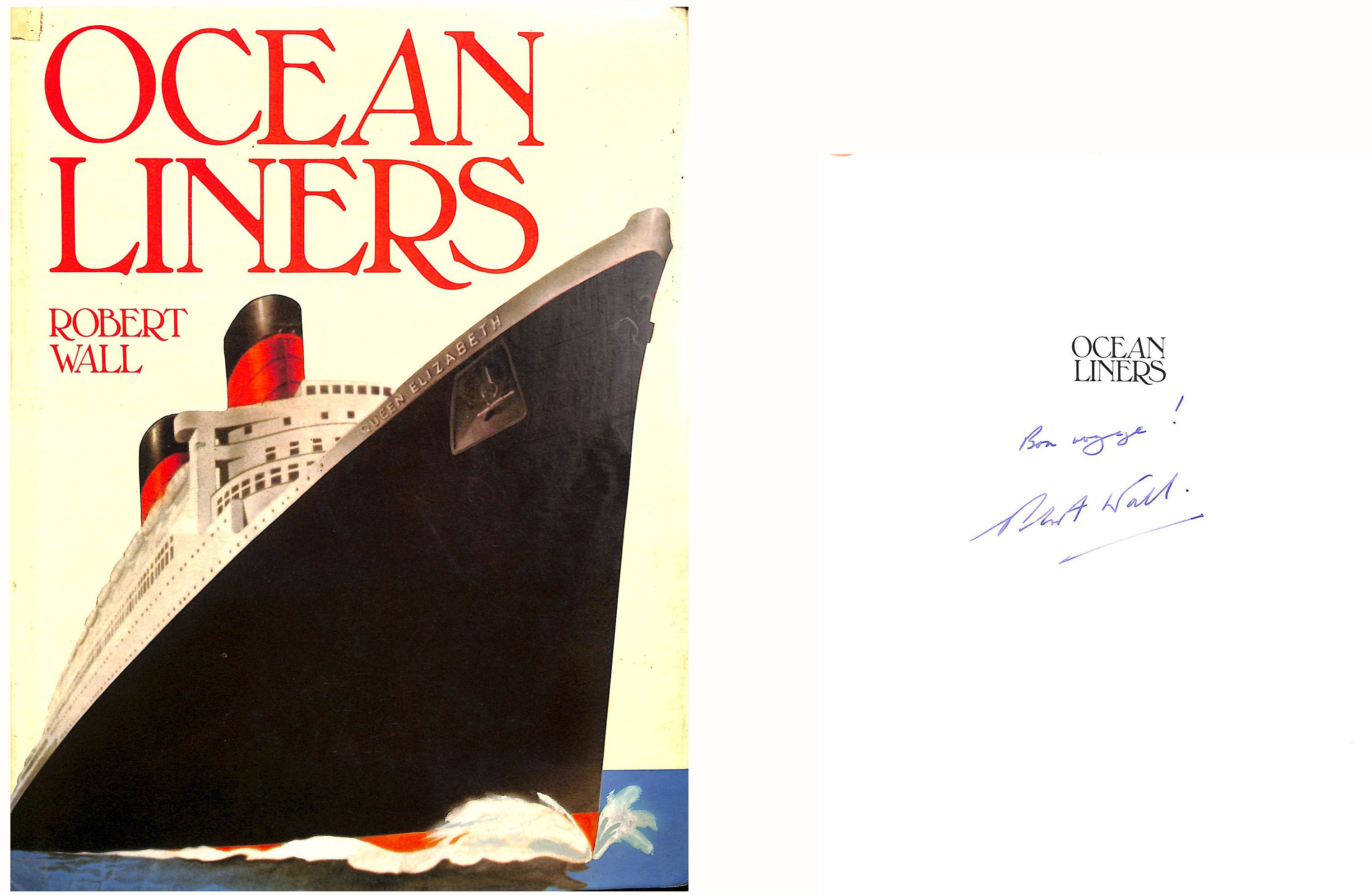 Ocean liners, Gift inscription by the author