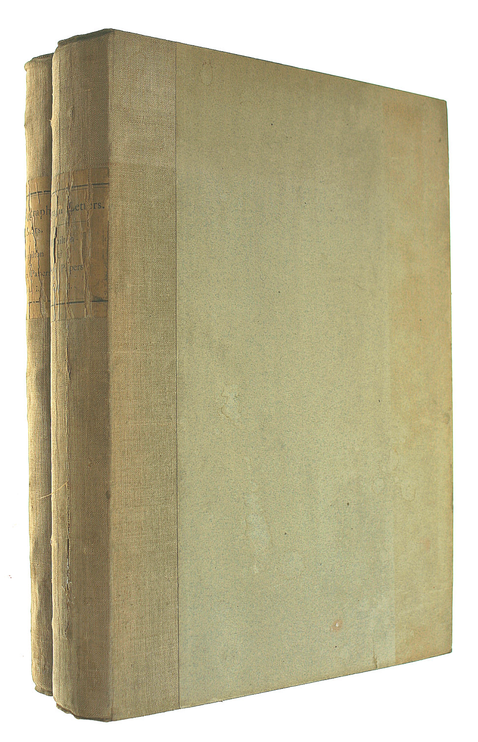 The Hamilton & Nelson Papers. Volume I: 1756-1797 and Volume II: 1798-1815. The Collection of Autograph Letters and Historical Documents Formed by Alfred Morrison. (Second Series, 1882-1893).
