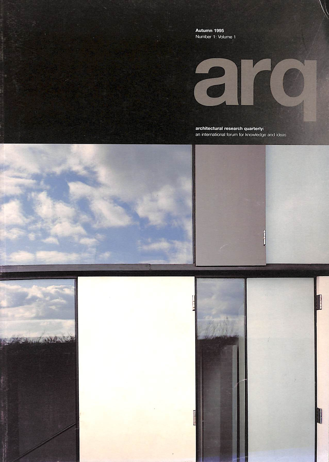 arq: Architectural Research Quarterly: Number 1, Part 1, Autumn 1995