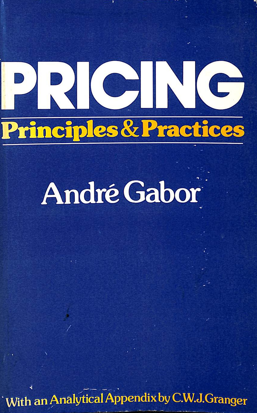 Pricing - Principles and Practices