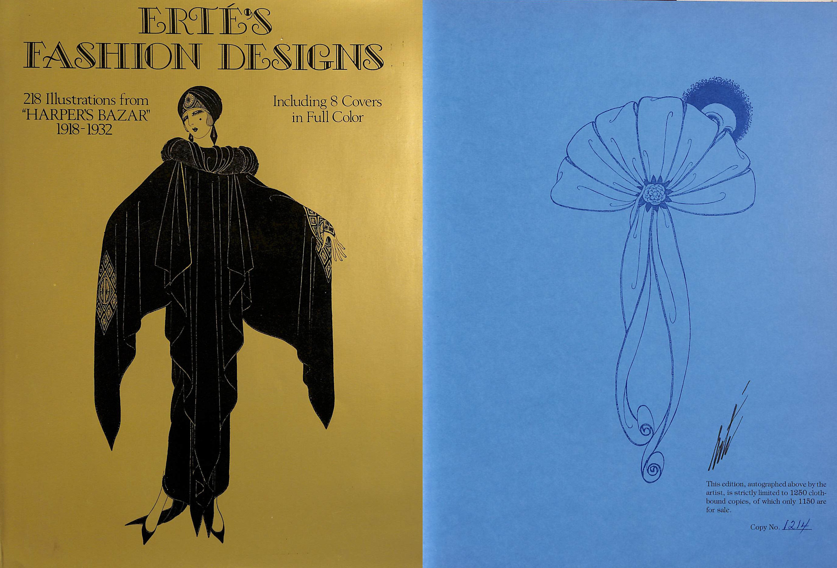 Erte's fashion designs: 218 illustrations from 'Harper's bazar' 1918-1932