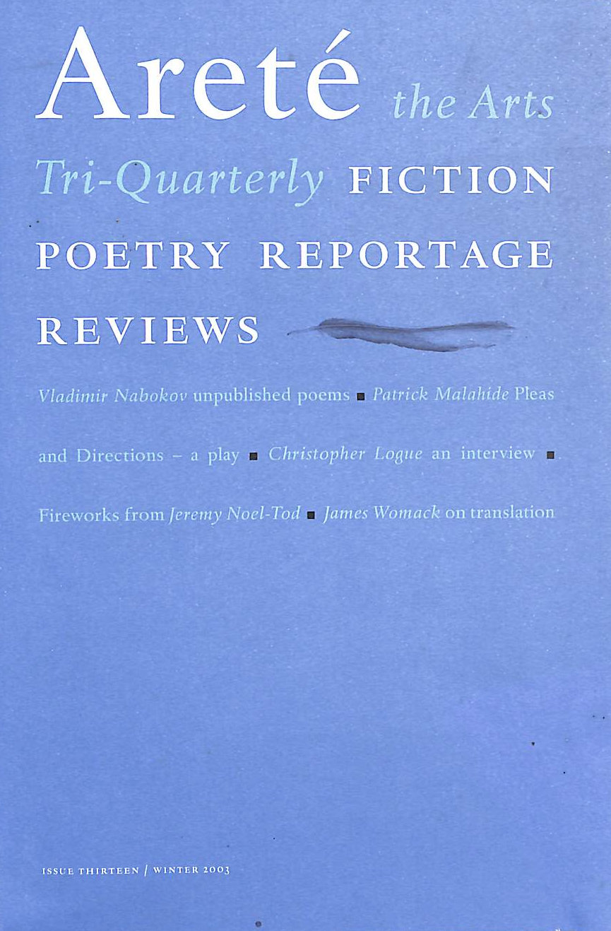 Arete: The Arts Tri-Quarterly: Issue 13 Winter 2003