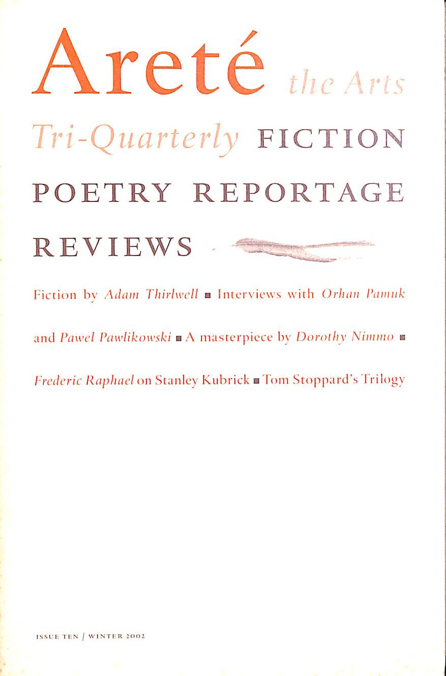 Arete: The Arts Tri-Quarterly: Issue 10 Winter 2002