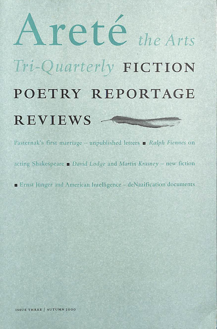 Arete: The Arts Tri-Quarterly: Issue 3 Autumn 2000