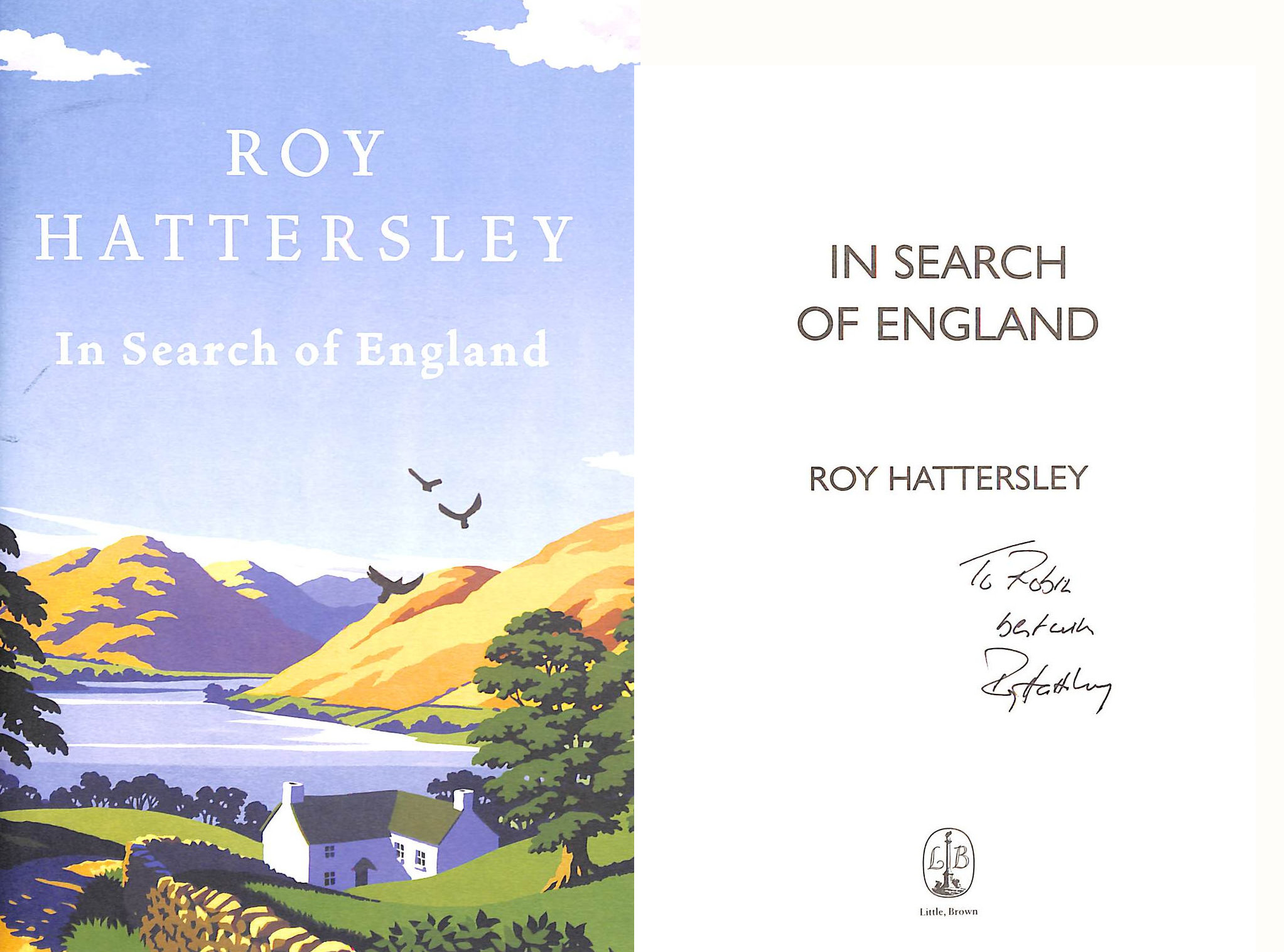 In Search Of England, Gift inscription by the author