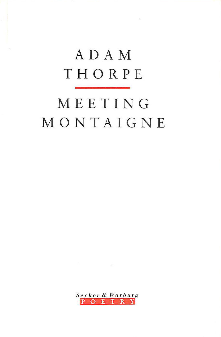Meeting Montaigne