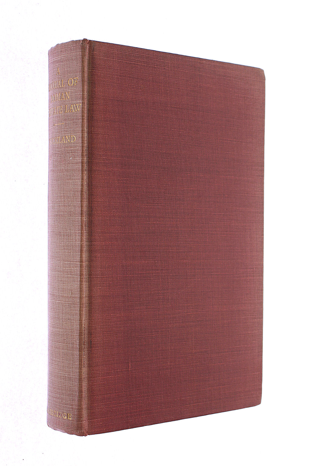 A Manual of Roman Private Law