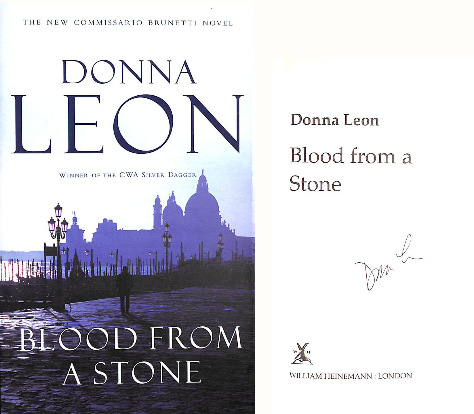 Blood from a Stone. Signed by the author