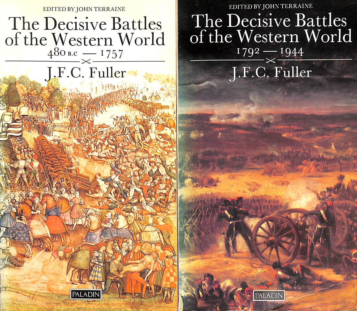 The Decisive Battles of the Western World 480 BC - 1757 and 1792-1944. volumes 1 and 2