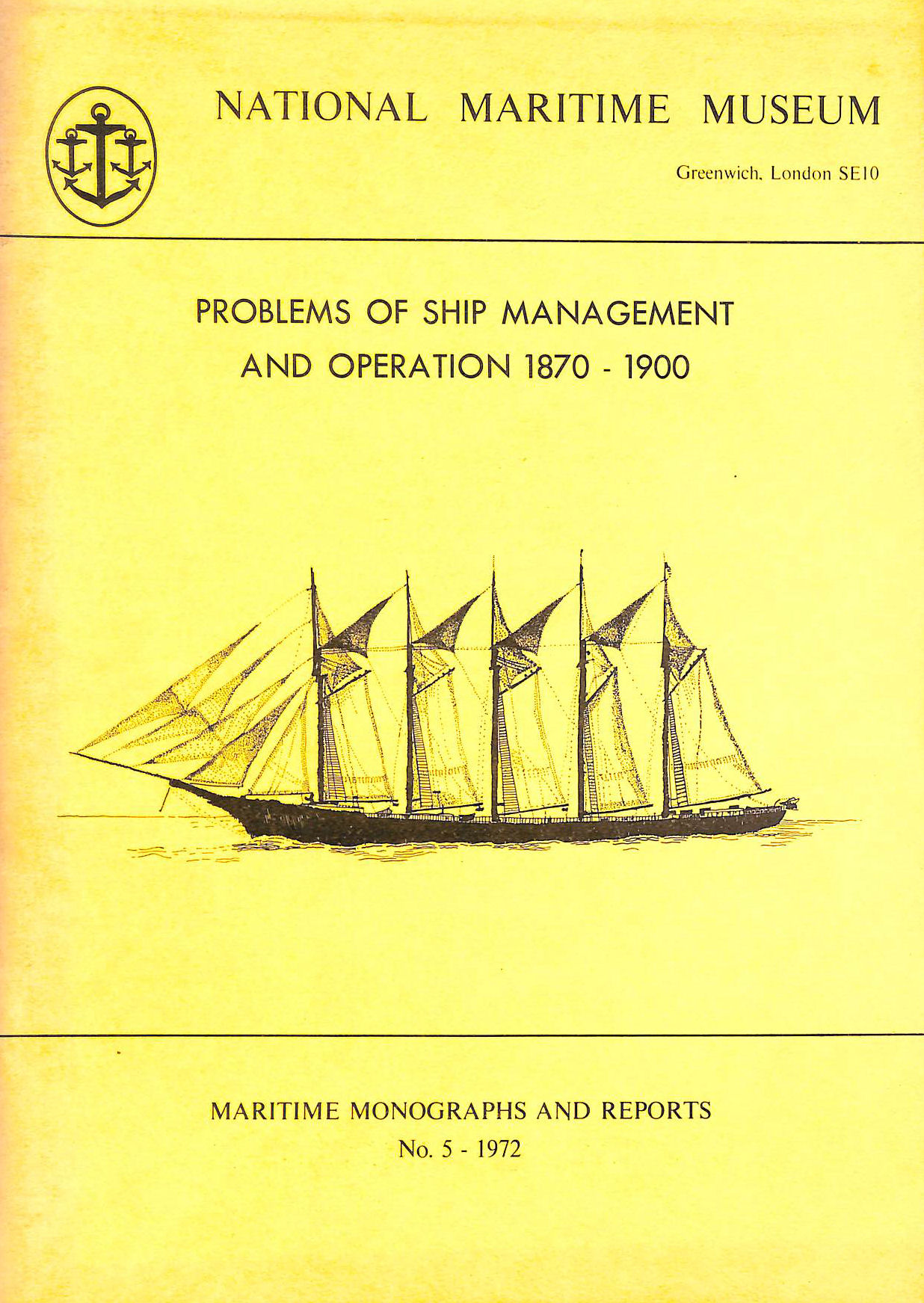 Problems of ship management and operation 1870-1900