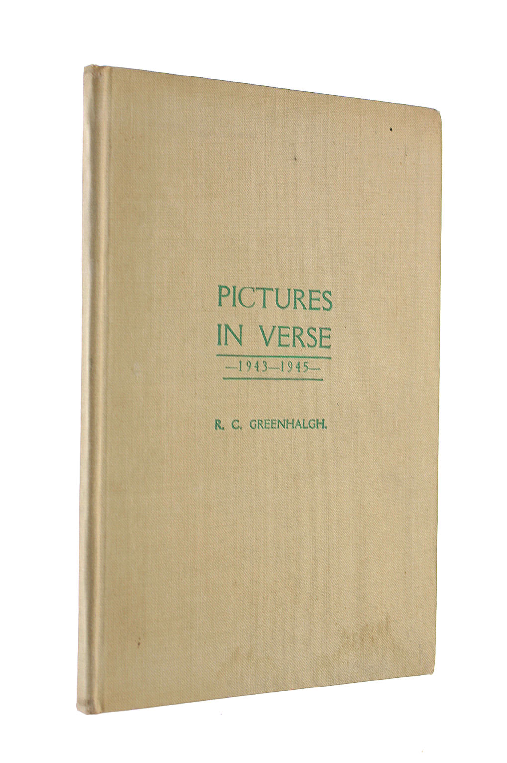 Pictures In Verse, Gift inscription by the author