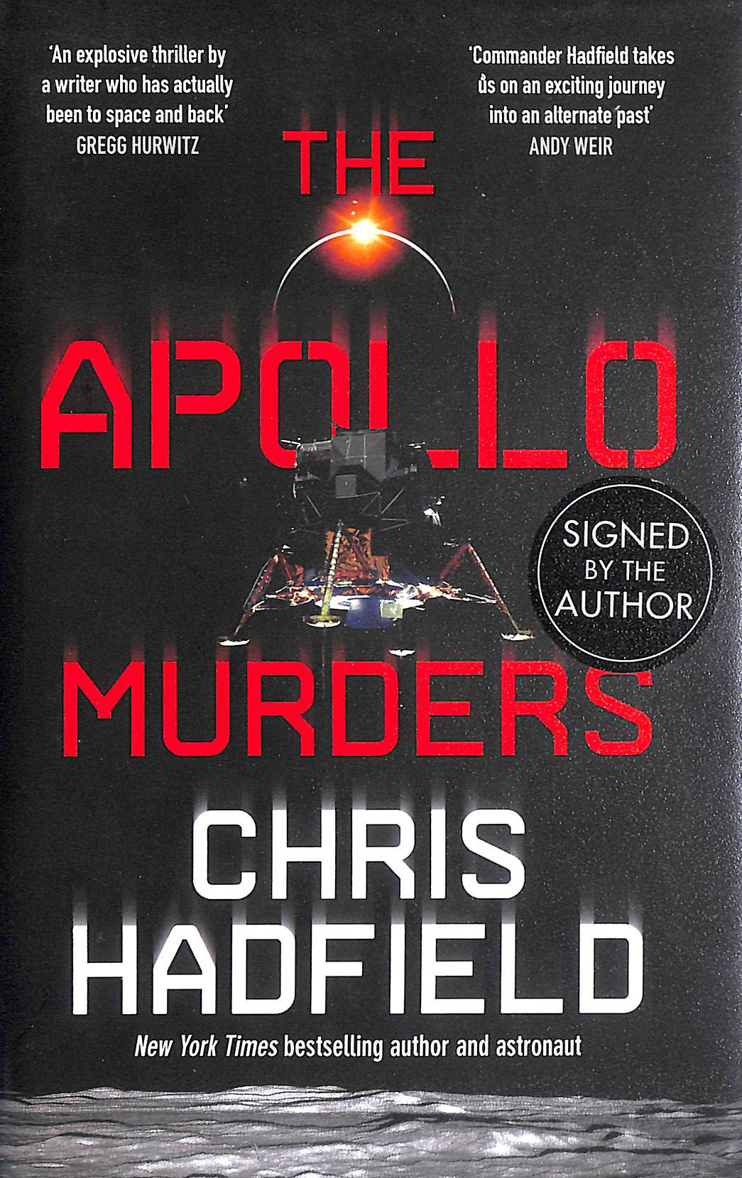 The Apollo Murders, signed by the author
