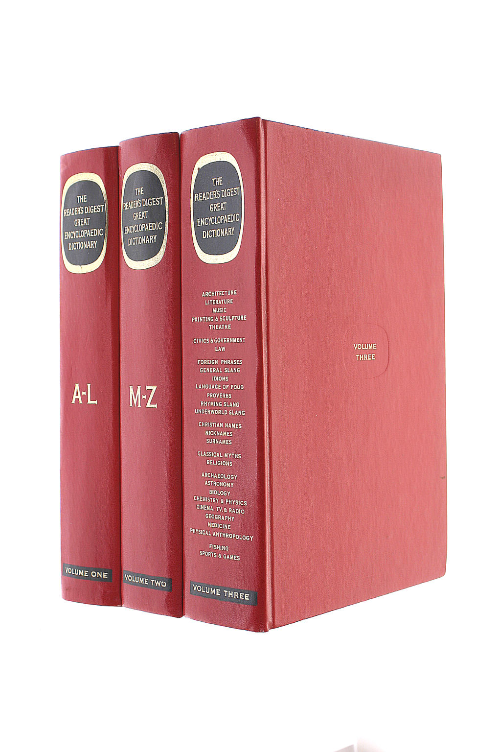 Reader's Digest Great Encyclopaedic Dictionary - Three Volumes