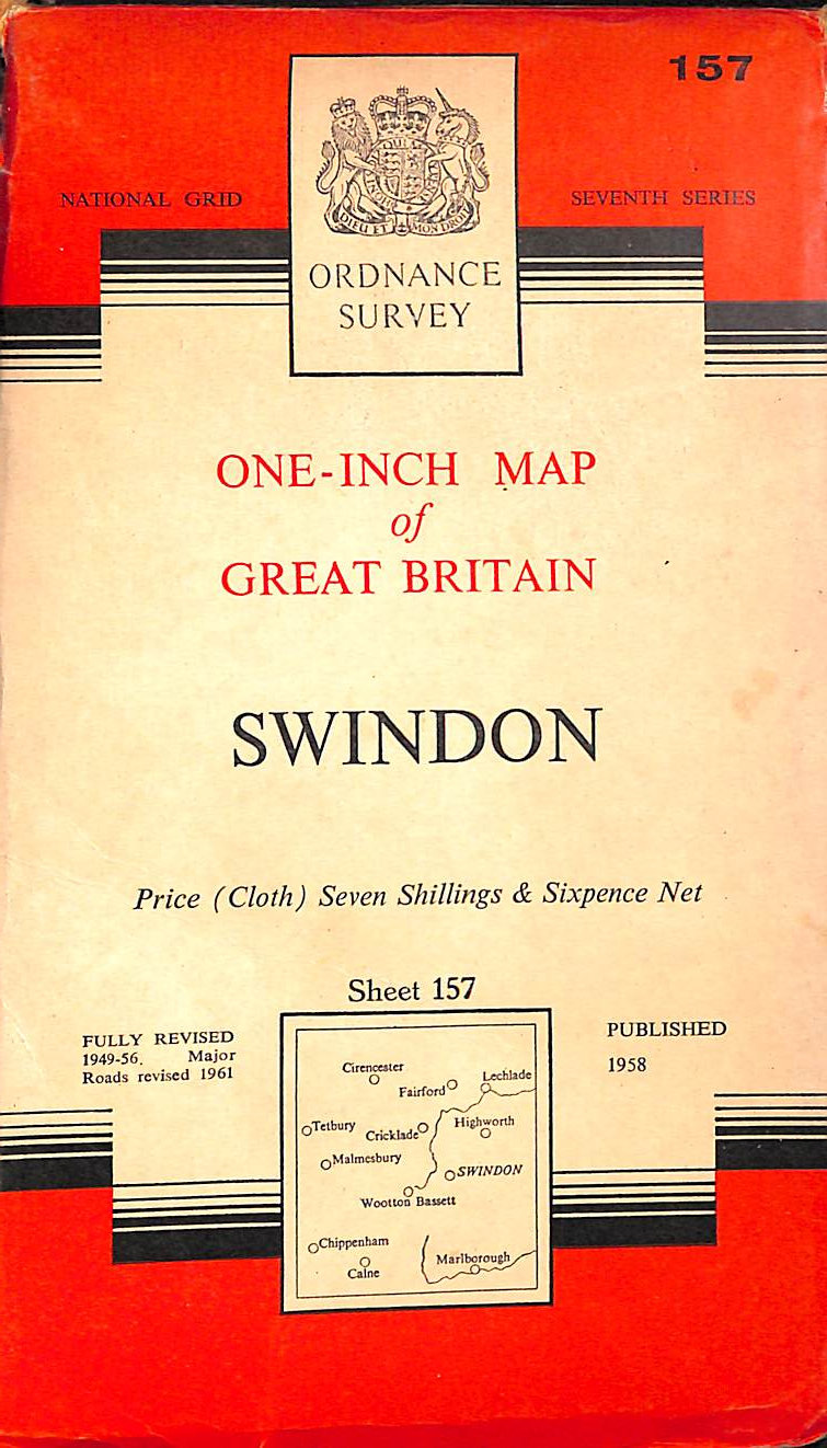 Ordnance Survey One-Inch Map of Great Britain - Sheet 157 - Swindon