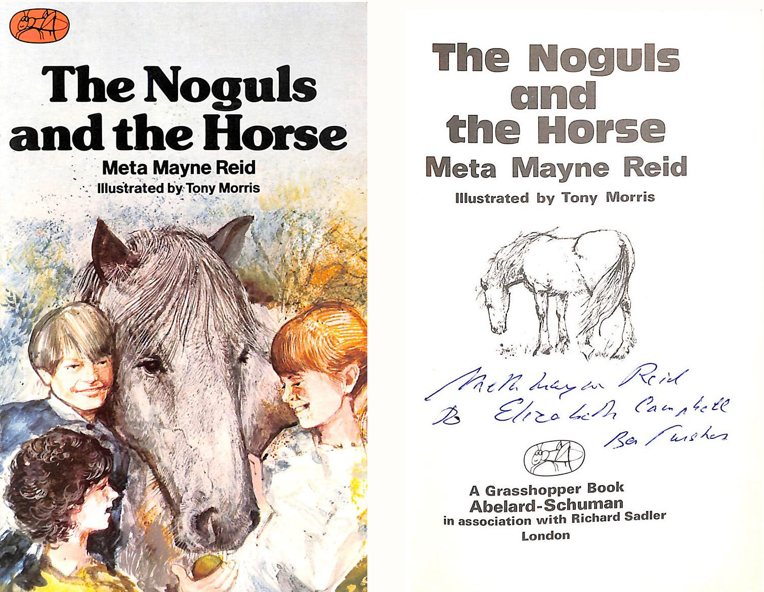 Noguls and the Horse, Gift inscription by the author