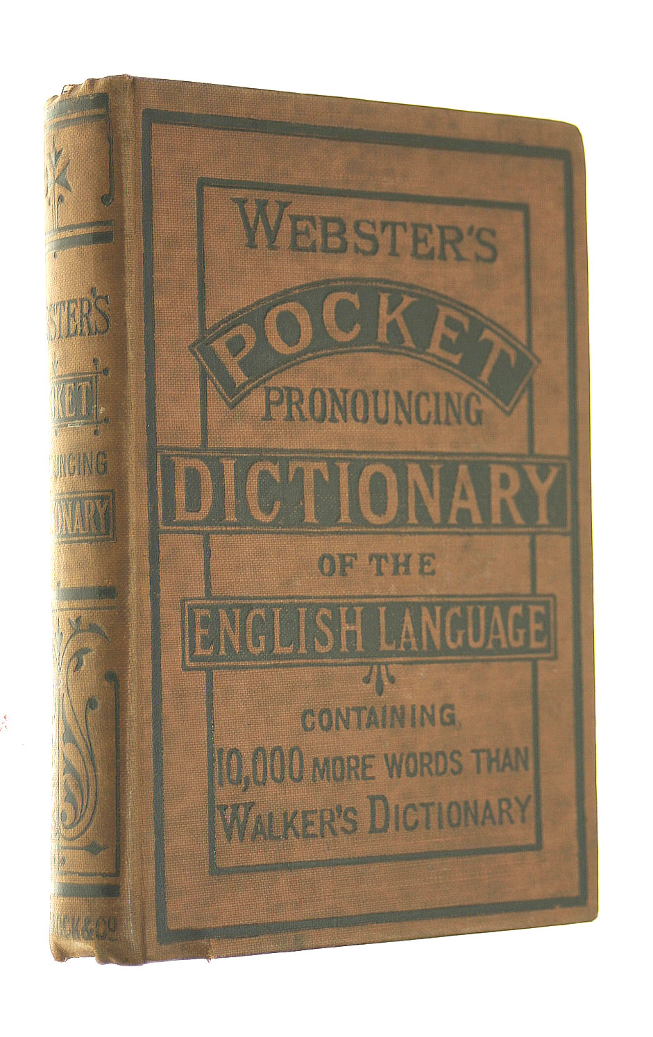 Webster's pocket pronouncing dictionary of the English language condensed from the original dictionary by Noah Webster L.L.D.