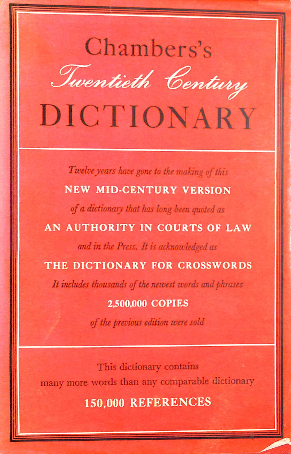 Chamber's Twentieth Century Dictionary