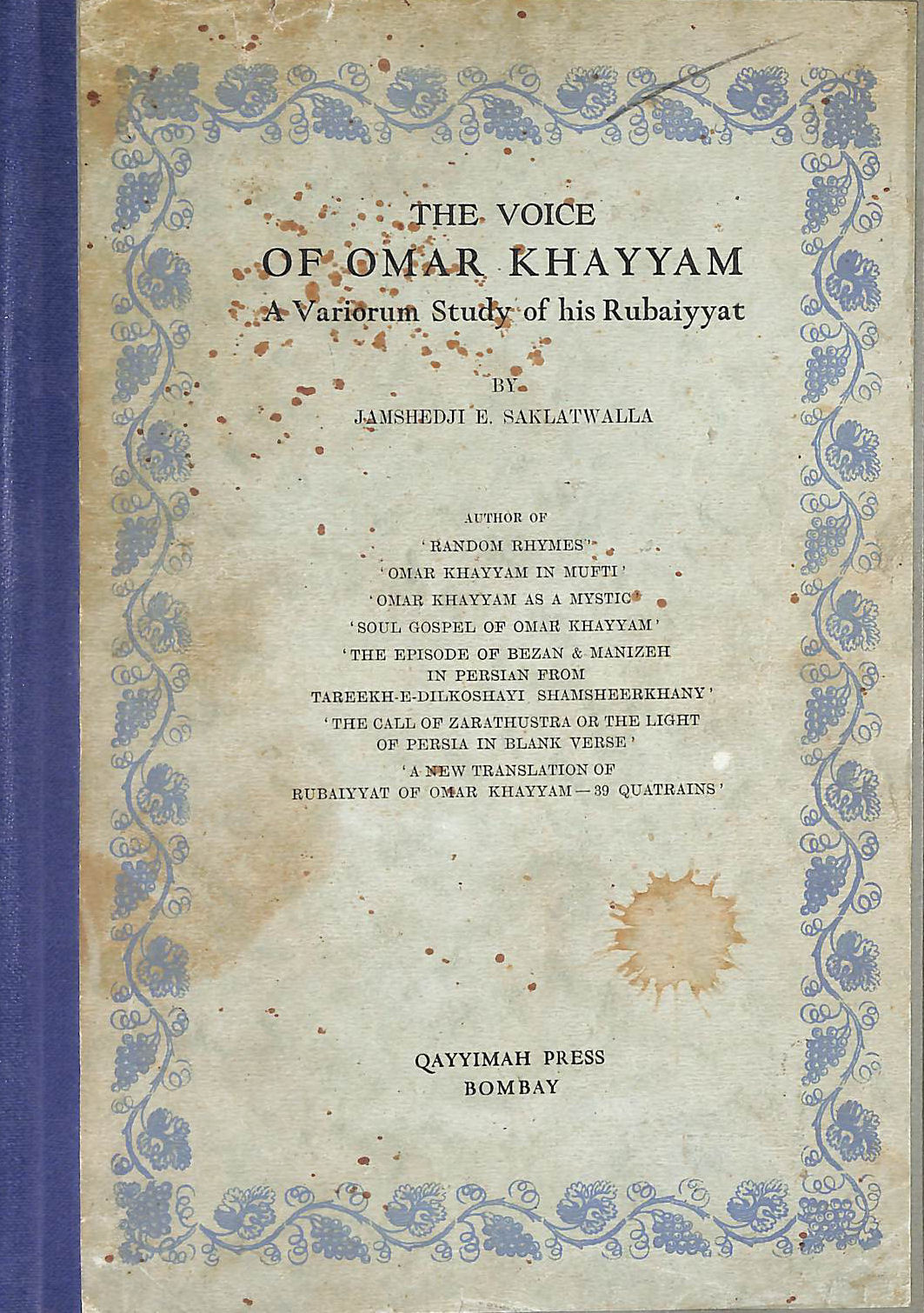 The Voice of Omar Khayyam