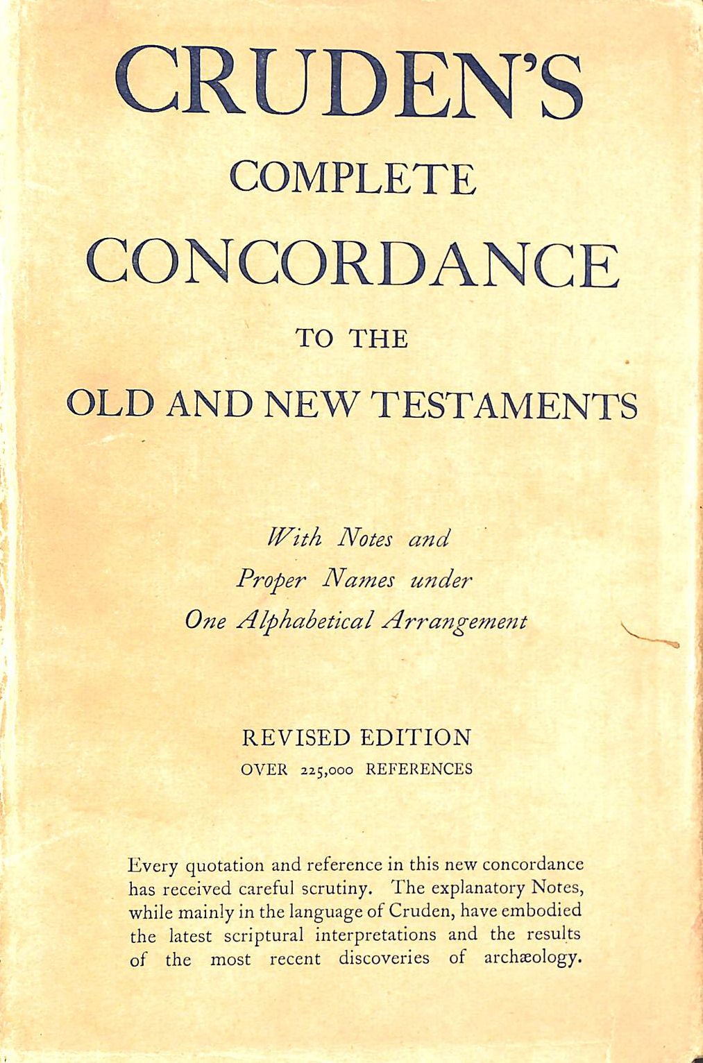 Cruden's Complete Concordance