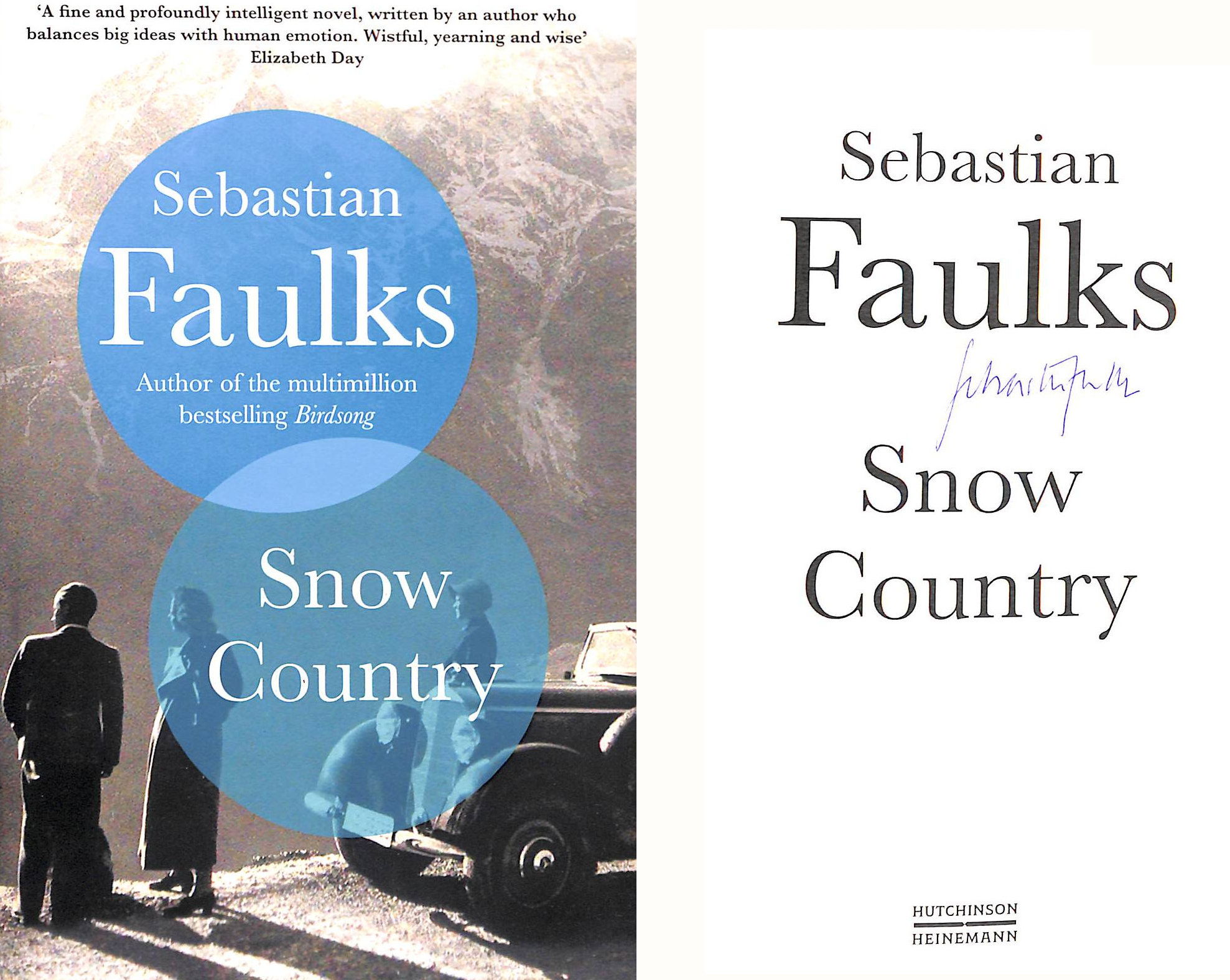 Snow Country, signed by the author