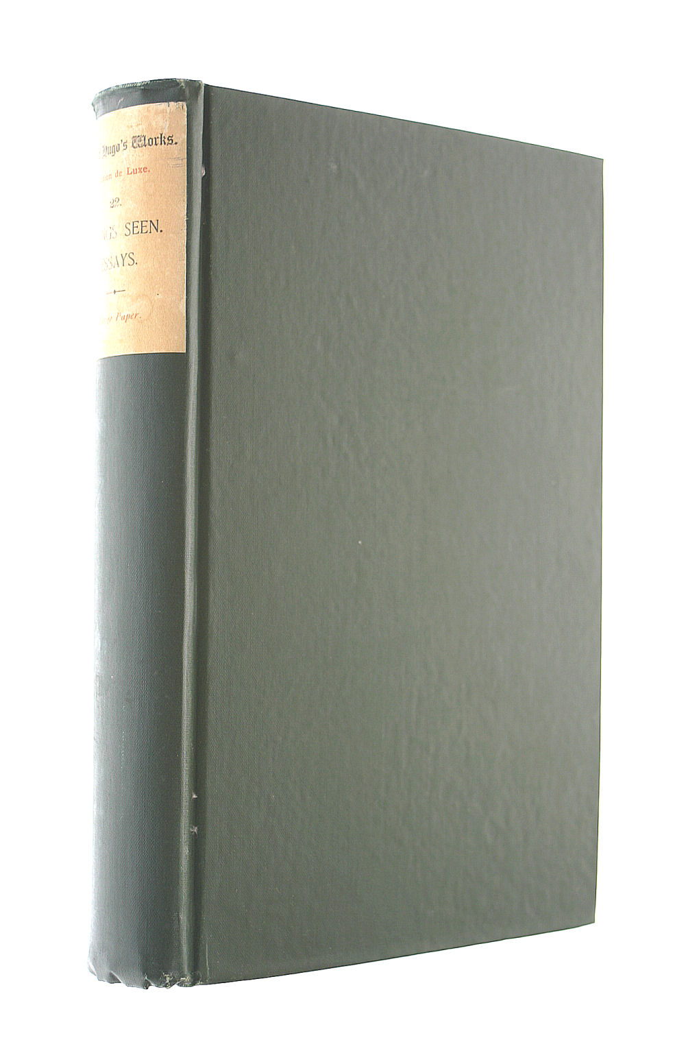 Things Seen. Essays.