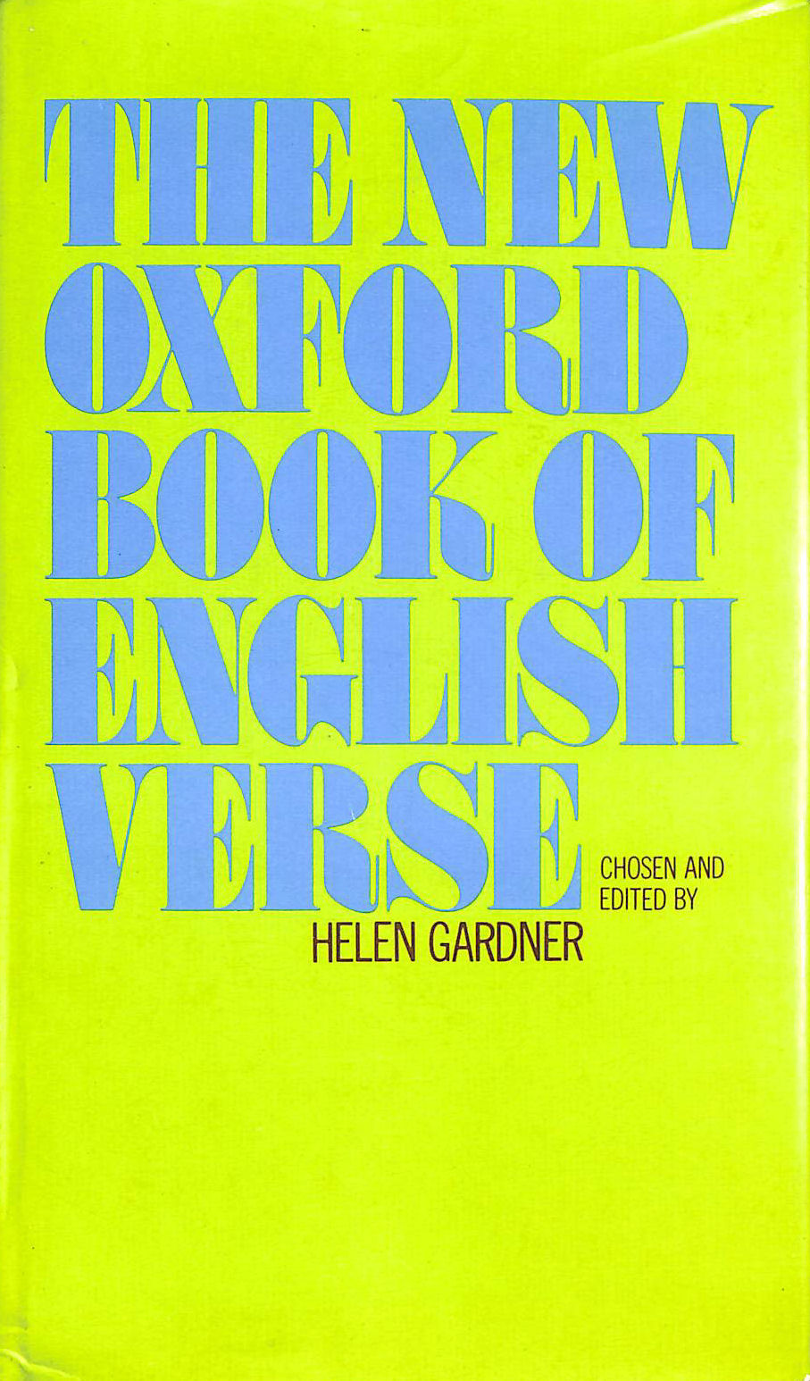 The New Oxford Book of English Verse 1250-1950