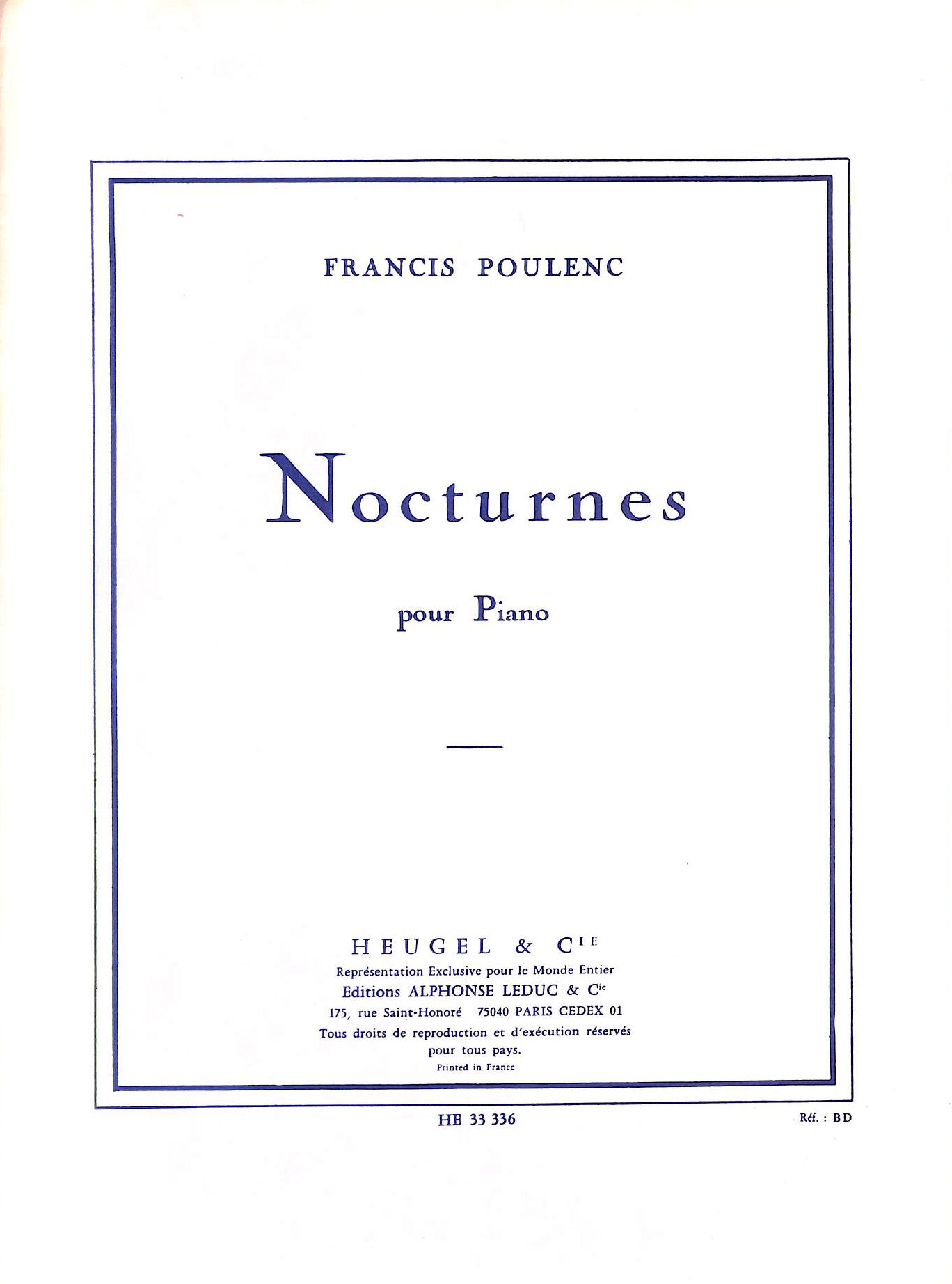 8 Nocturnes . Piano Solo