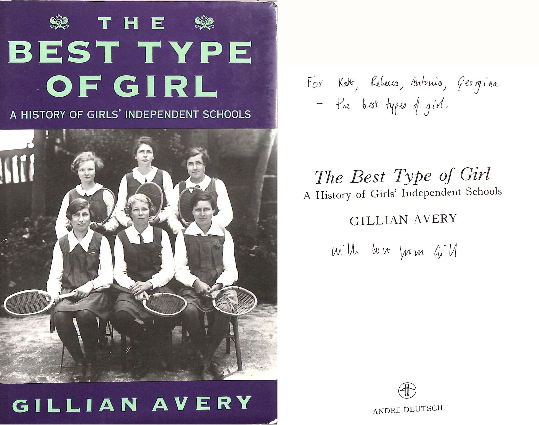 The Best Type of Girl, Gift inscription by the author
