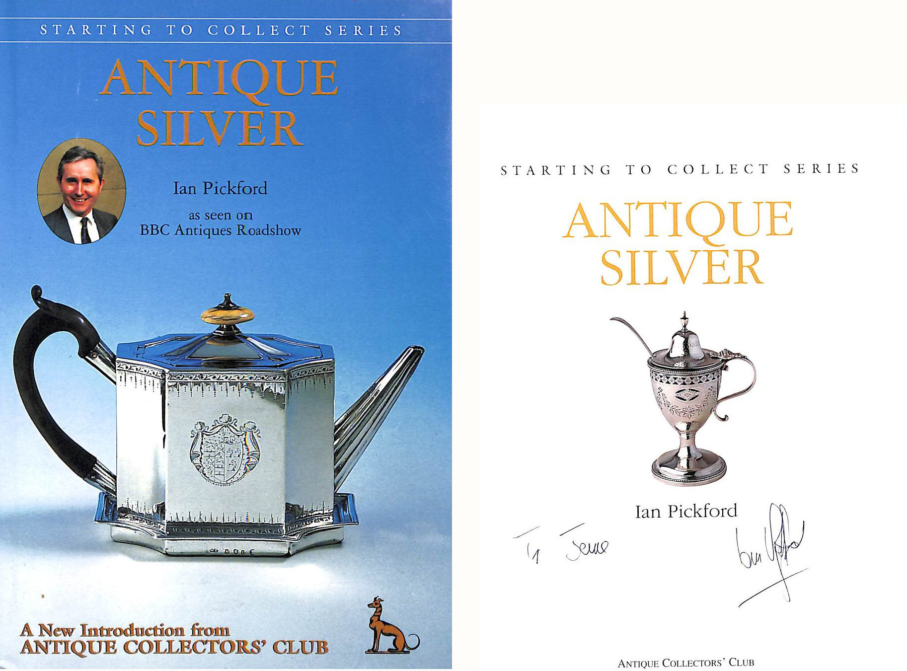 Antique Silver, Gift inscription by the author