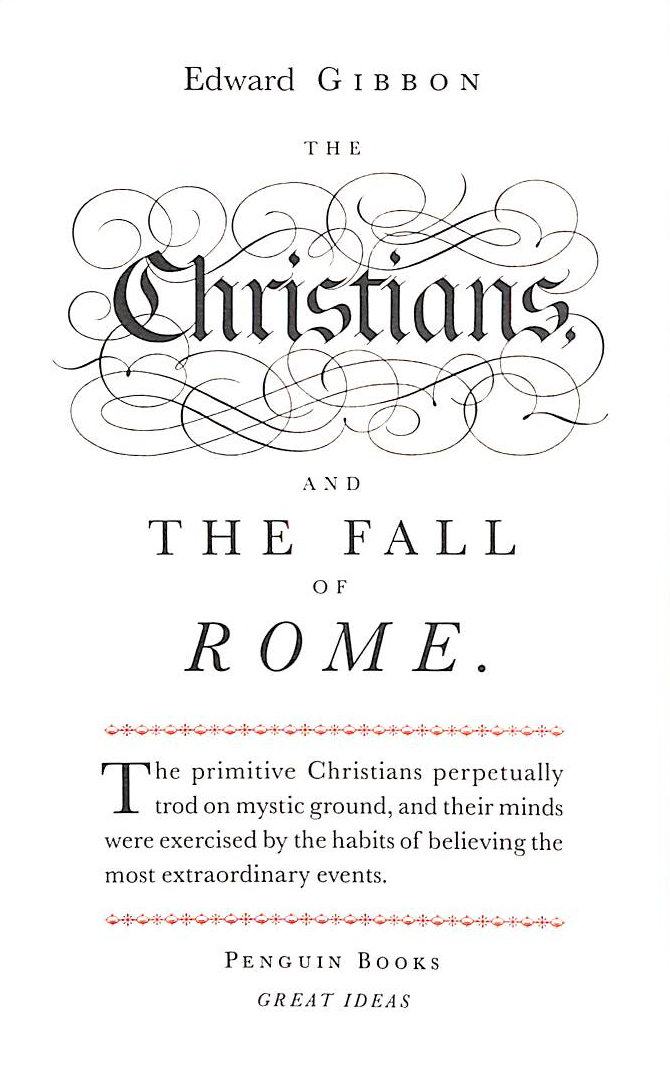 Penguin Great Ideas : The Christians and the Fall of Rome