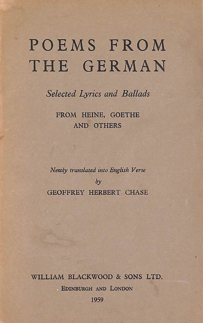 Poems from the German