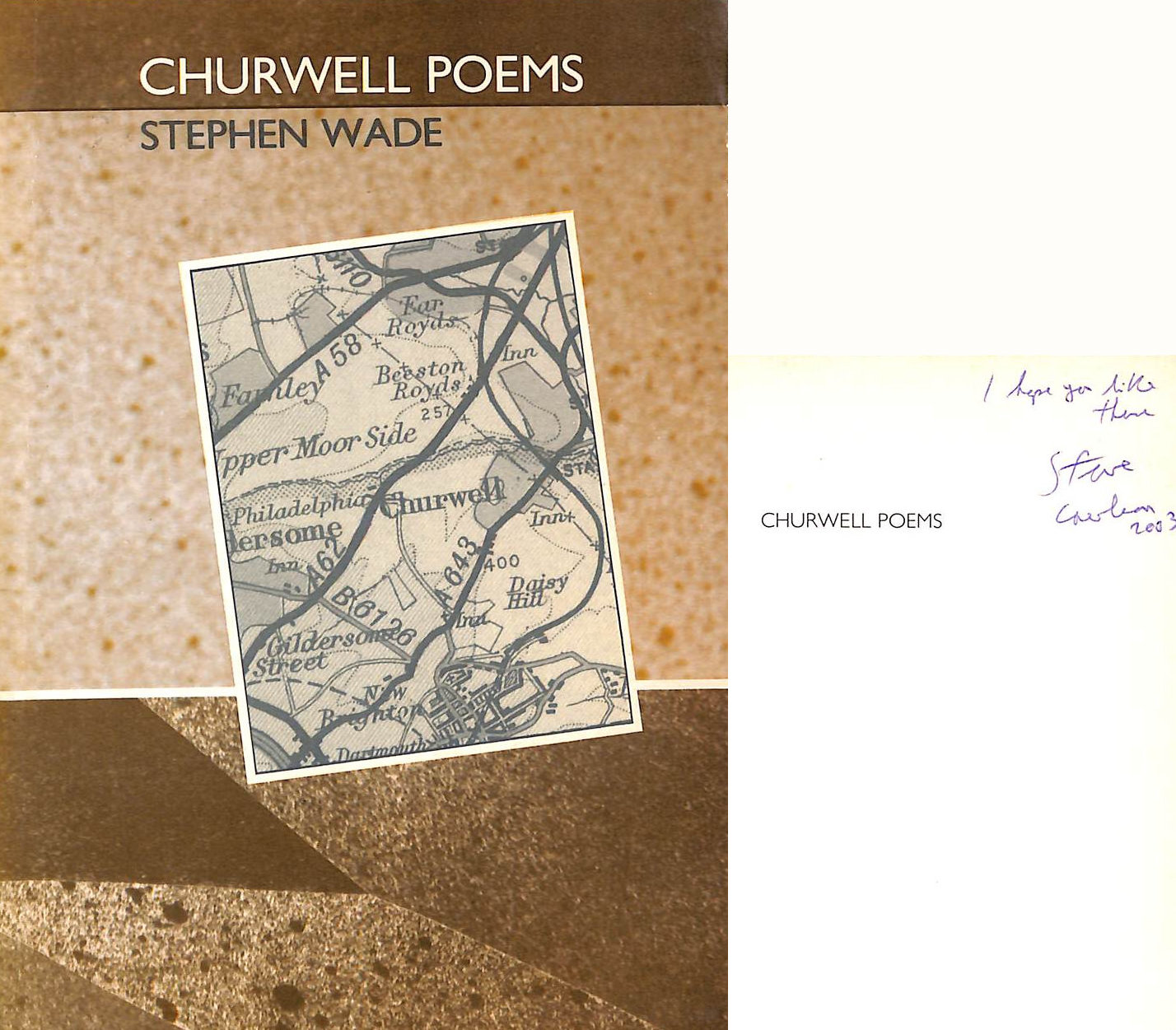 Churwell Poems. Gift inscription by the author