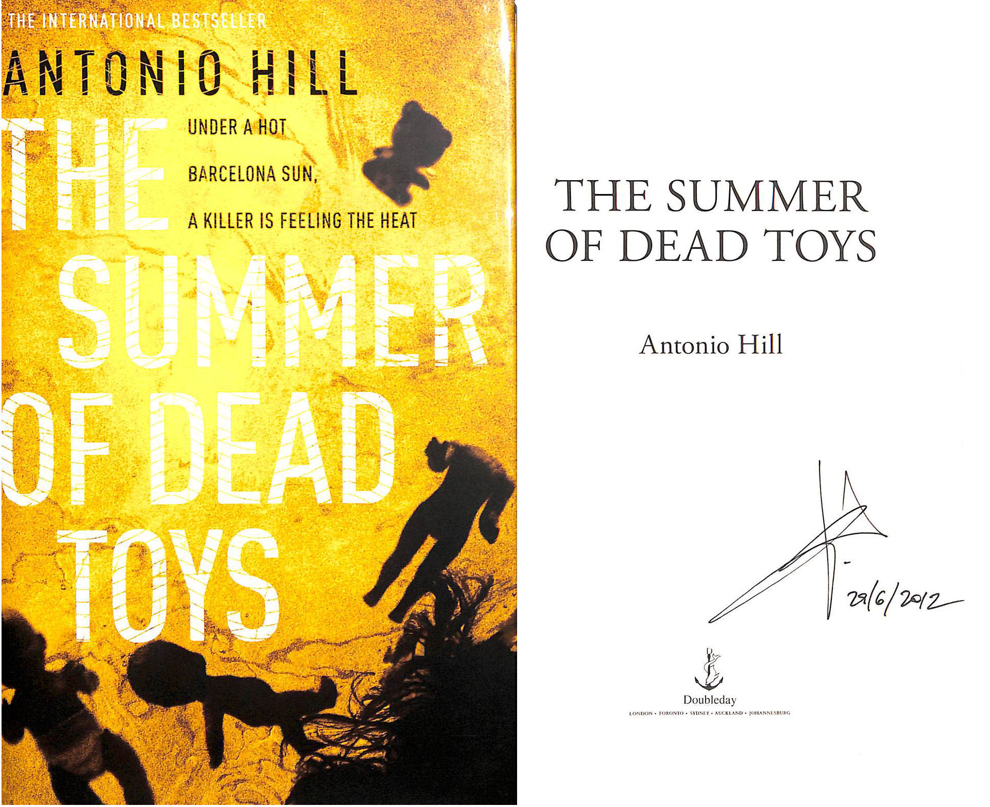 The Summer Of Dead Toys, Signed by the author
