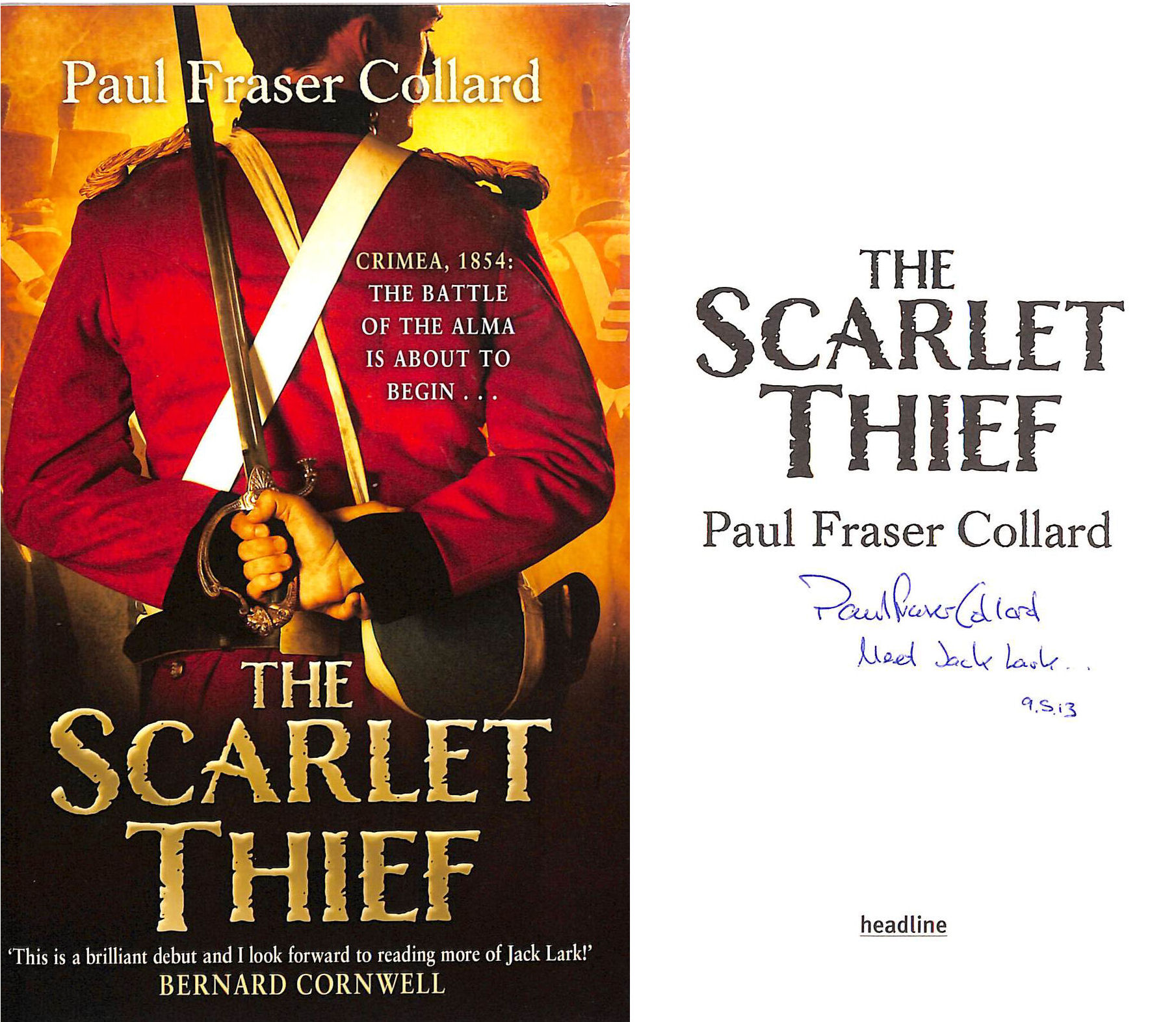 The Scarlet Thief, Signed by the author