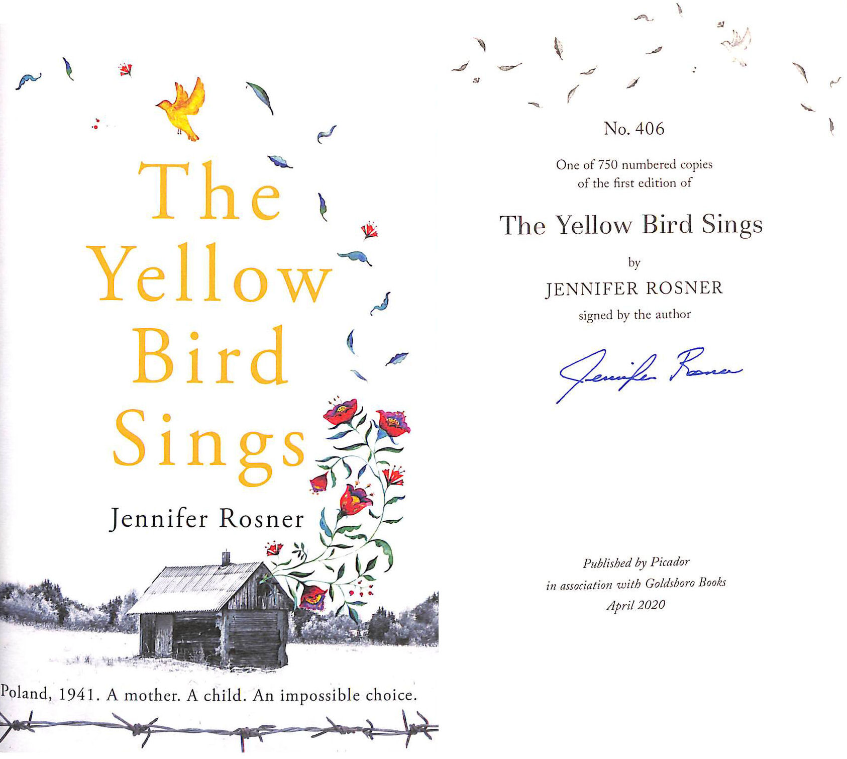 The Yellow Bird Sings, Signed by the author