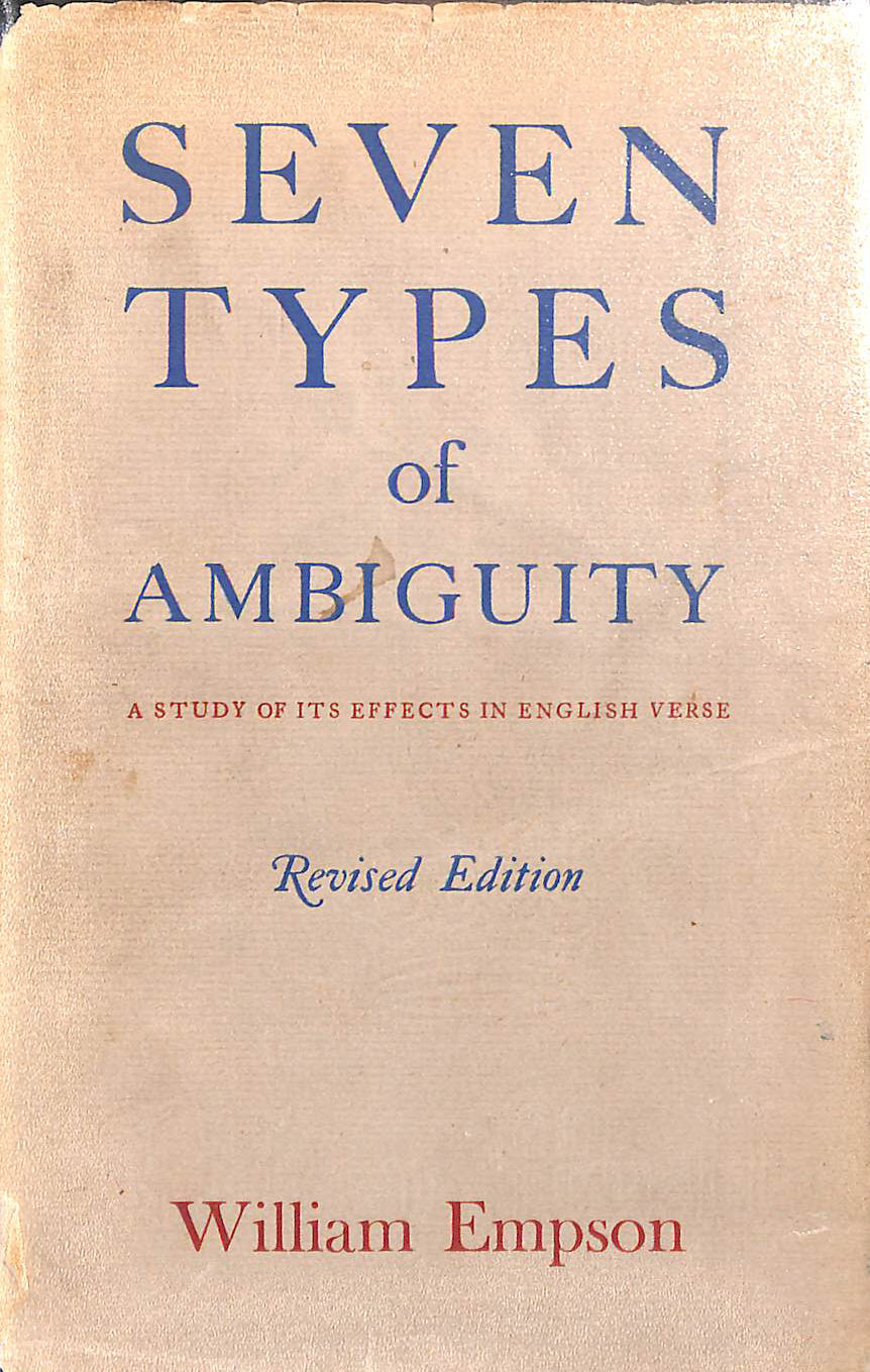 Seven Types of Ambiguity