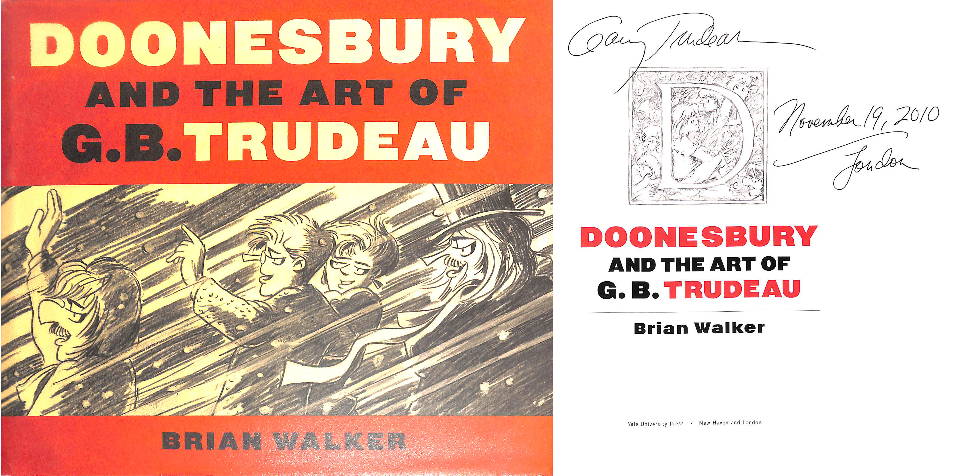 Doonesbury and the Art of G. B. Trudeau. Signed by the author.