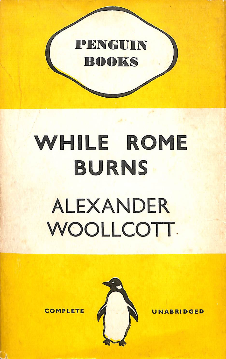While Rome Burns. Penguin No 0118