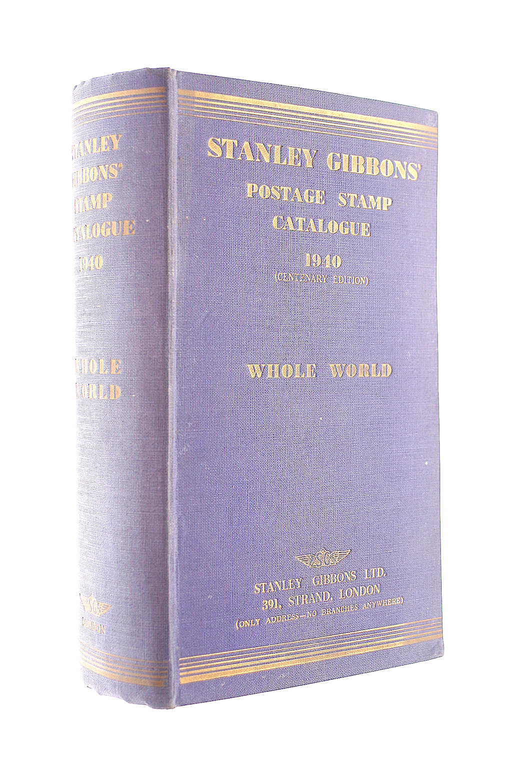 Stanley Gibbons' Postage Stamps Catalogue 1940 Centenary Edition Whole World