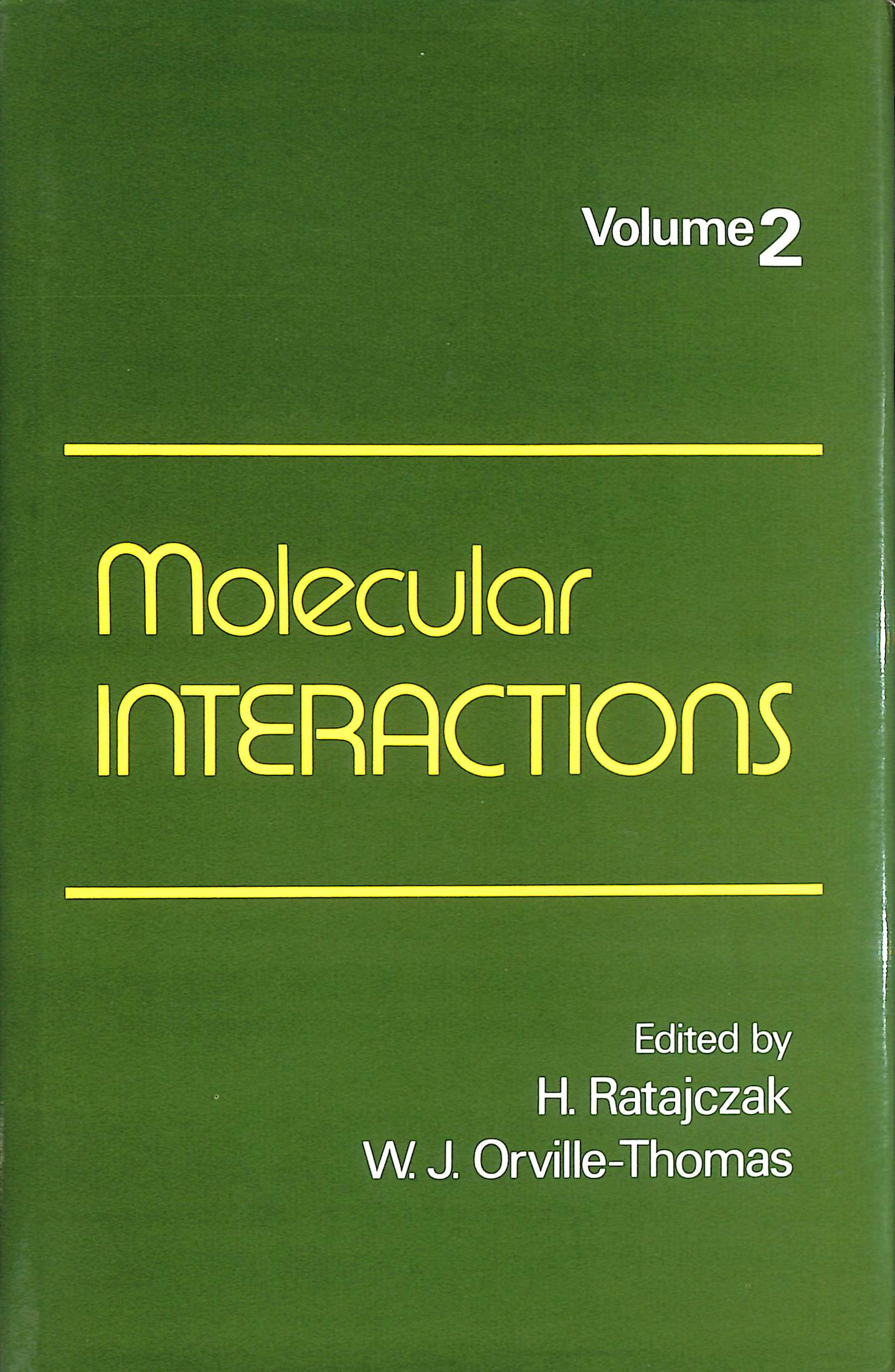 Molecular Interactions Volume 2