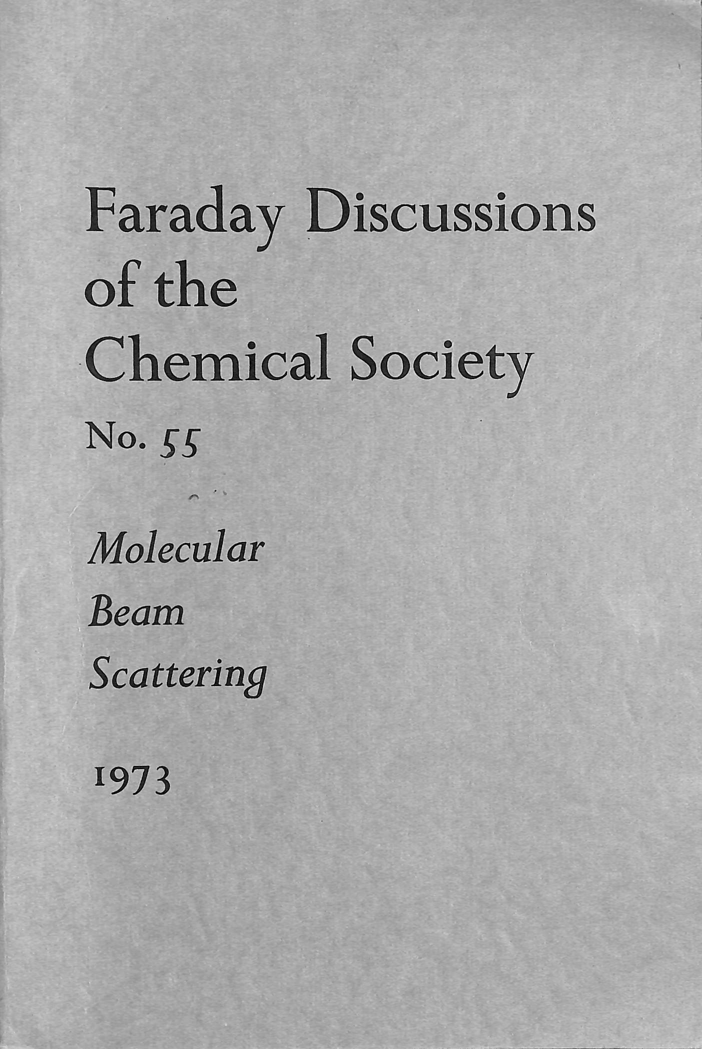 Molecular Beam Scattering