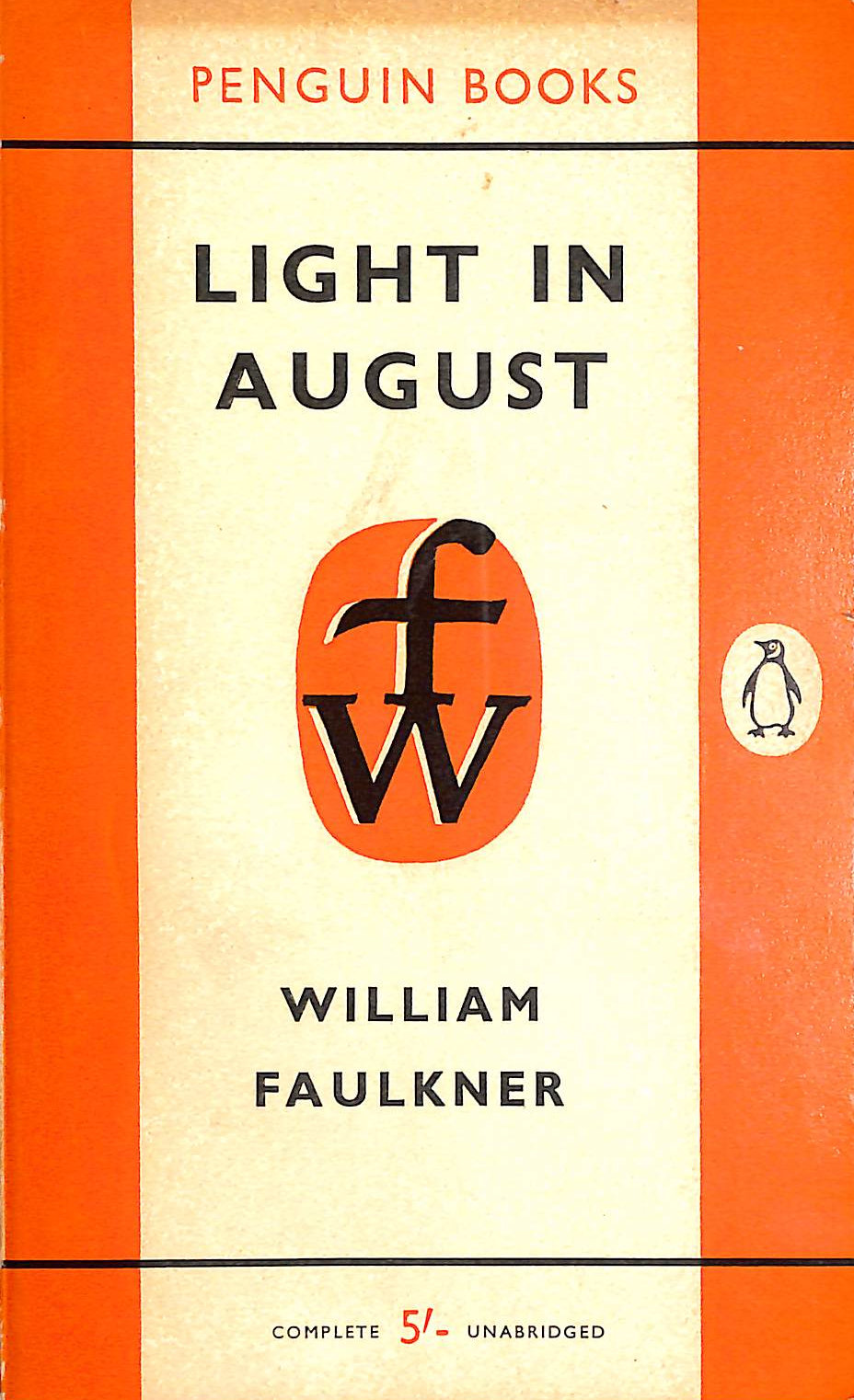 Light in August (Penguin Books. no. 1433.)