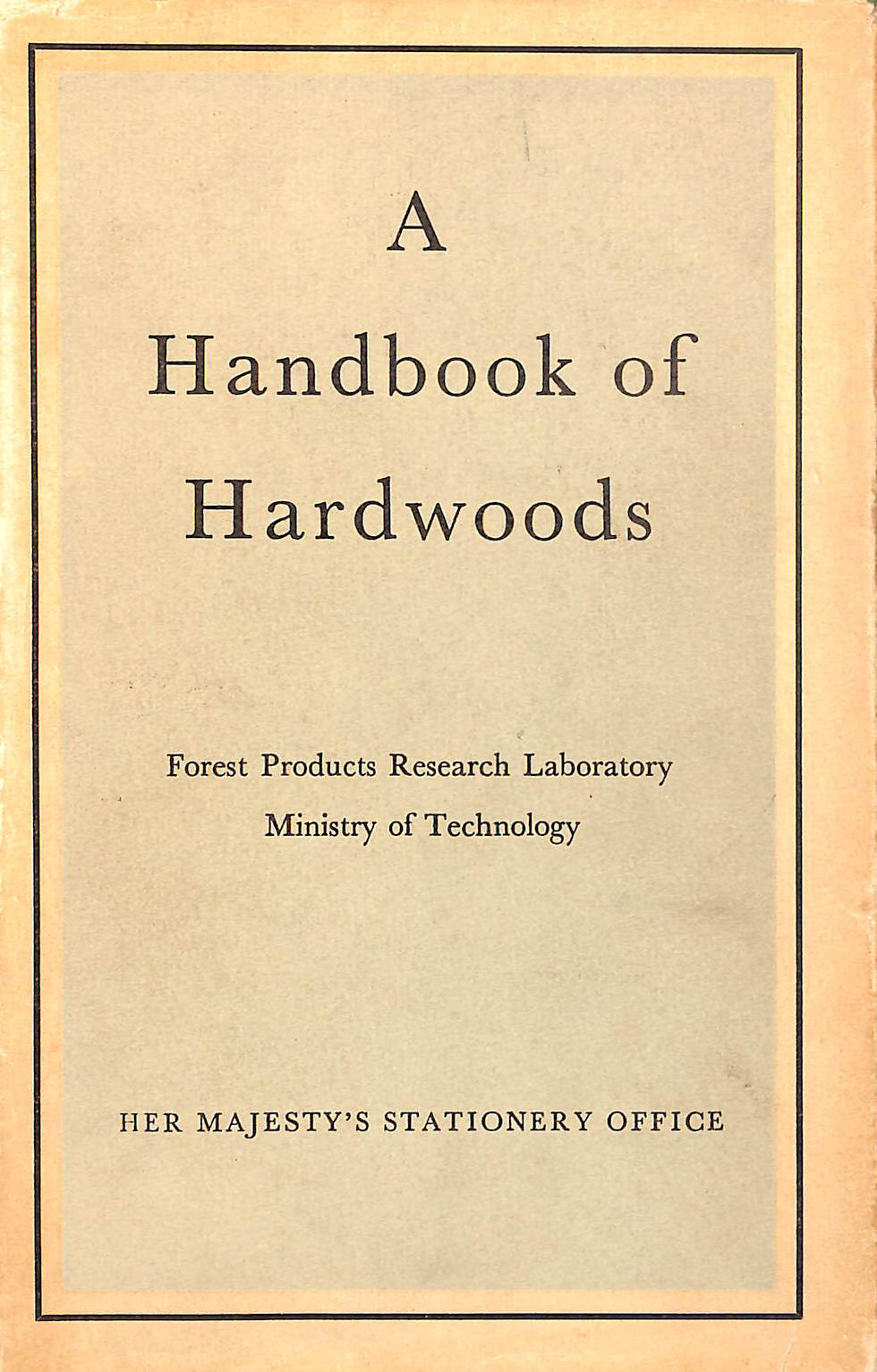 A Handbook of Hardwoods
